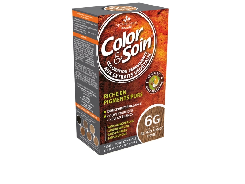 COLOR & SOIN Coloration 6G blond foncé doré 135 ml