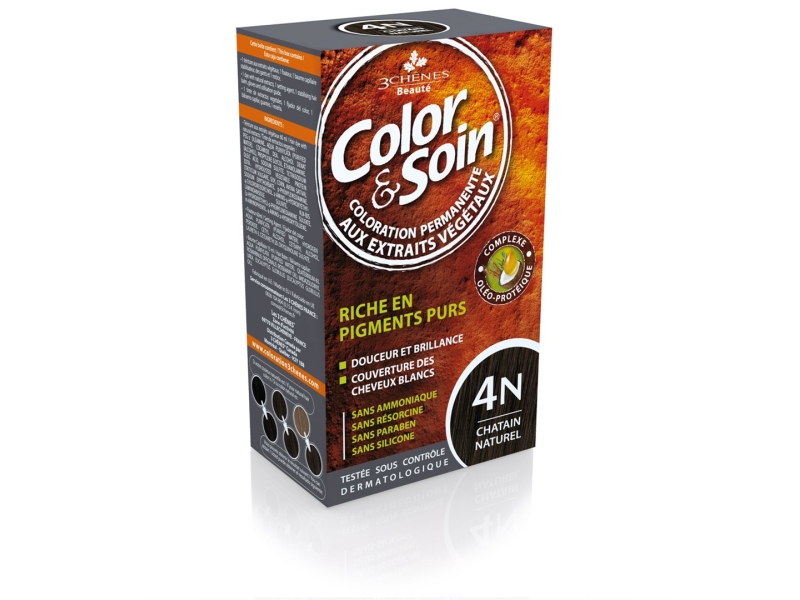 COLOR & SOIN Coloration 4N châtain naturel 135 ml