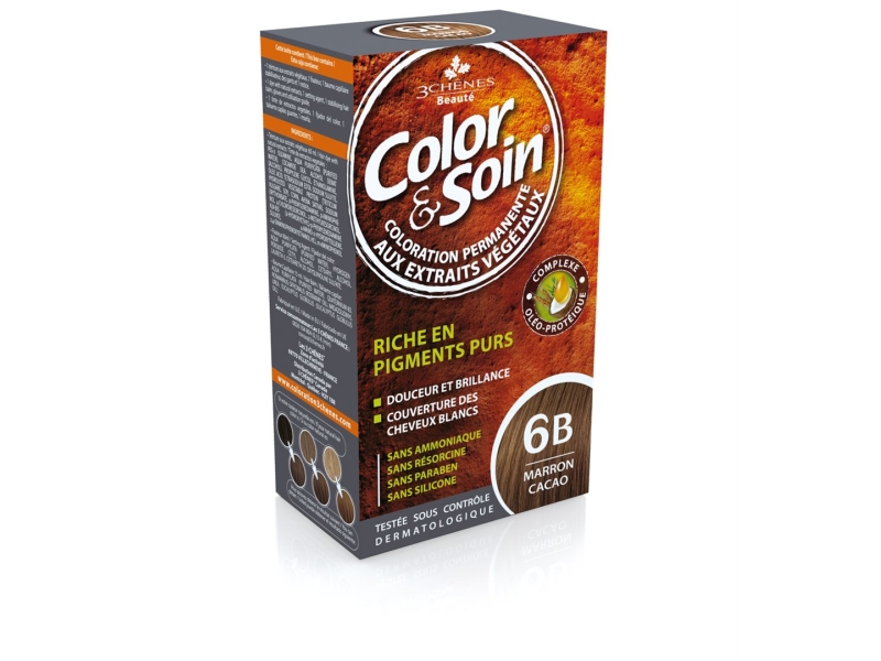 COLOR & SOIN Coloration 6B marron cacao 135 ml