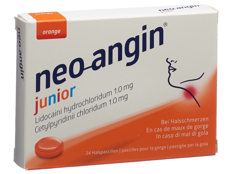 NEO-ANGIN Junior pastilles pour la gorge 24 pièces