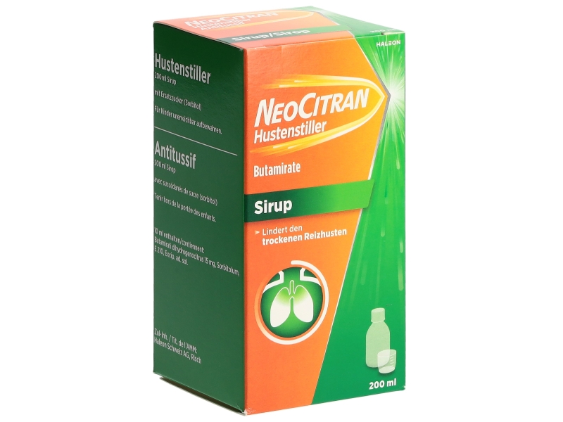 NEOCITRAN sirop antitussif 15 mg/10ml 200 ml