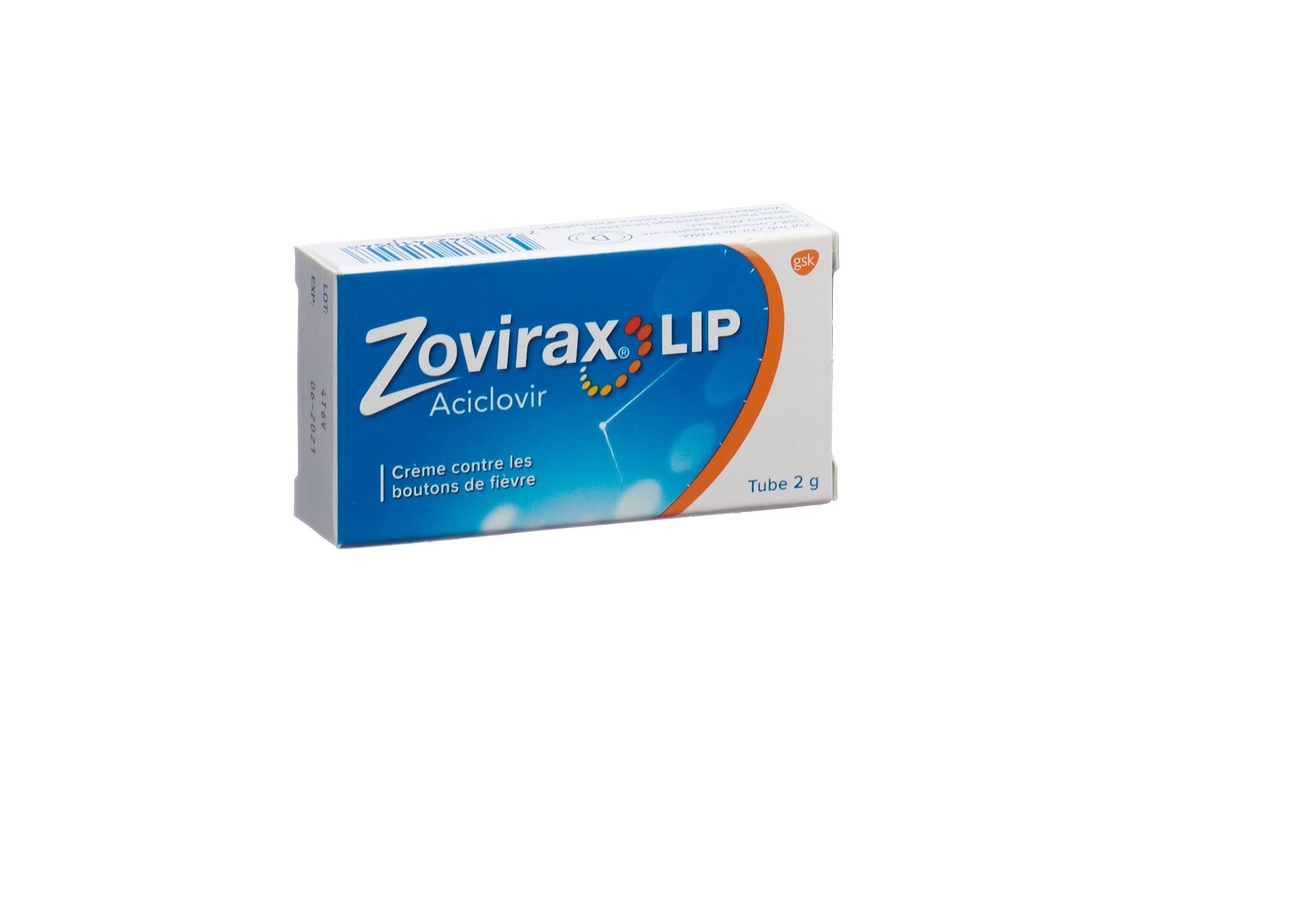 ZOVIRAX Lip crème contre les boutons de fièvre tube 2 g