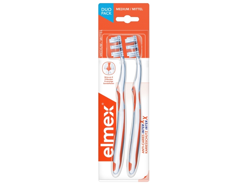 ELMEX brosse à dents protection caries medium duo