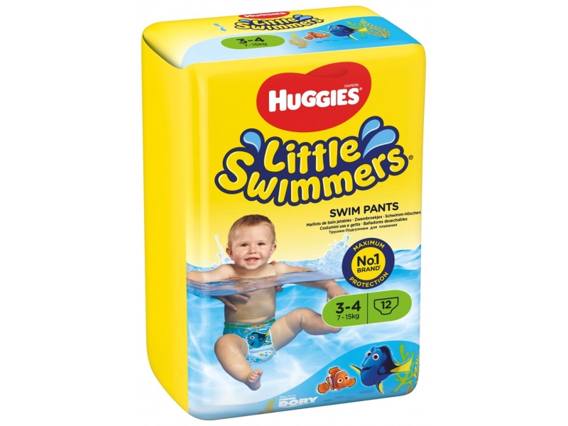 HUGGIES little swimmers couche taille 3-4 12 pièces