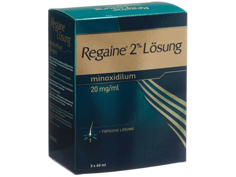 REGAINE solution topique 2 % 3 flacon 60 ml