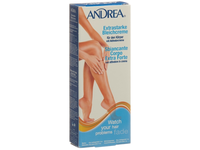 ANDREA Crème bleach corps extra strong 2 tubes 42g