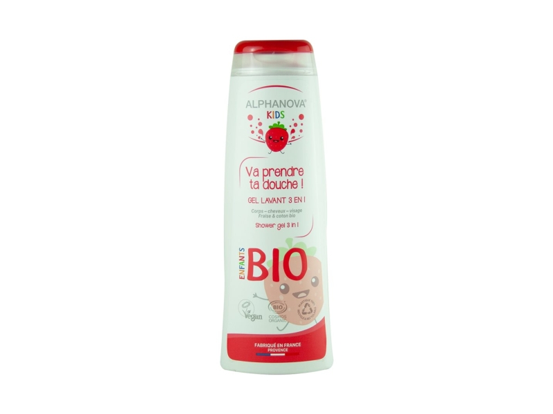 ALPHANOVA Kids va prendre ta douche fraise bio 250 ml