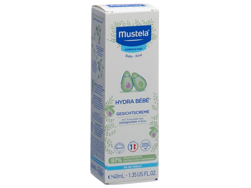 MUSTELA Hydra Bébé Gesichtscreme norm Haut 40 ml