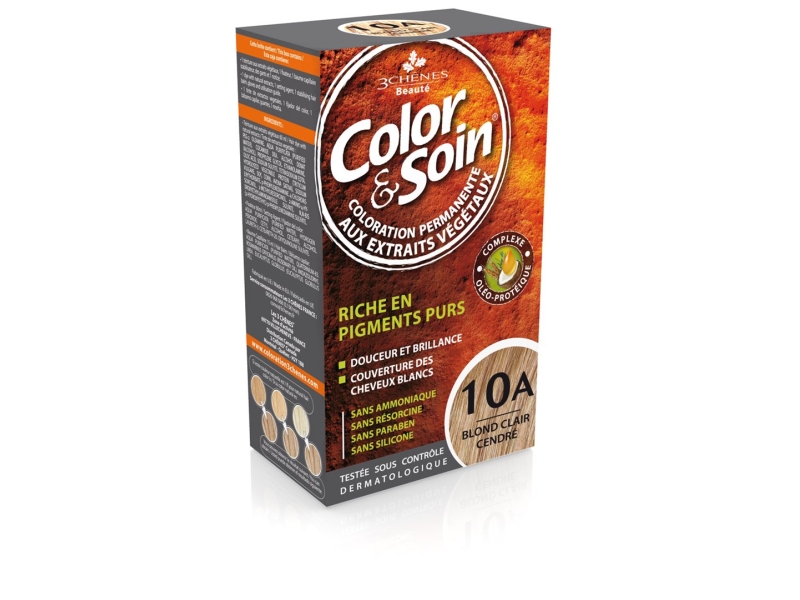 COLOR & SOIN coloration 10A blond clair cendré 135 ml